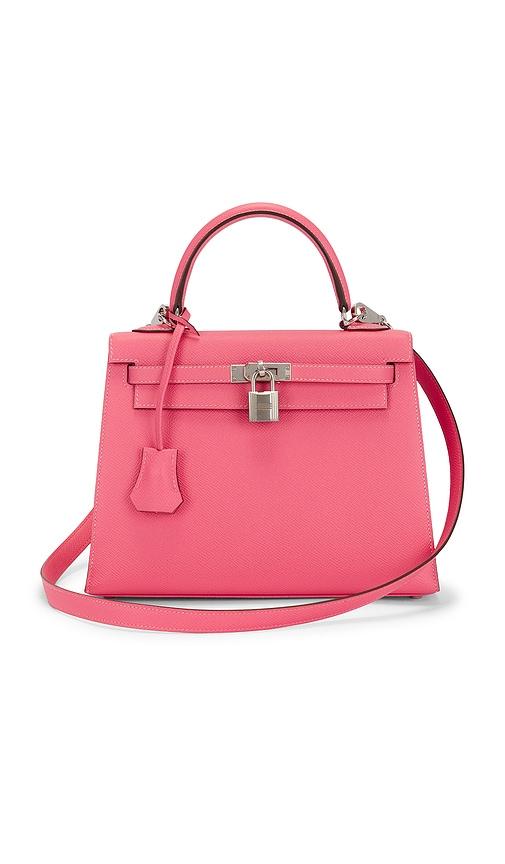 FWRD Renew Hermes Epsom Kelly 25 Sellier Handbag in Pink by FWRD RENEW