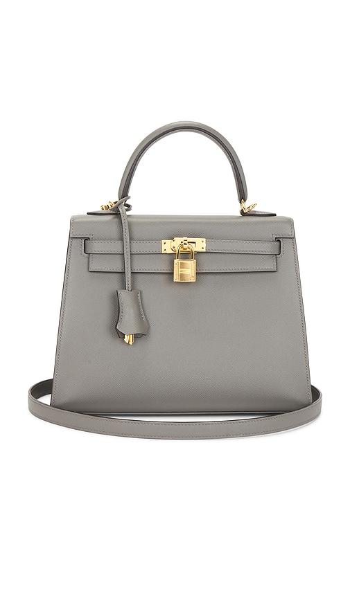 FWRD Renew Hermes Madame Kelly 25 Handbag in Grey by FWRD RENEW
