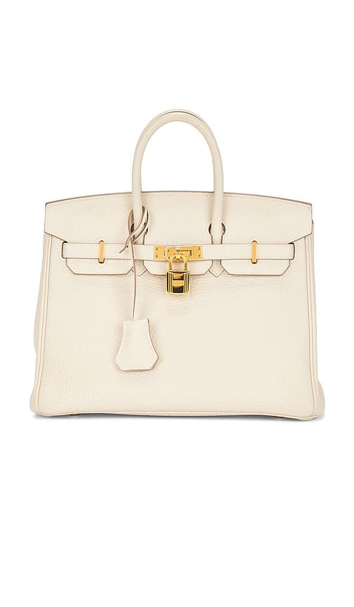 FWRD Renew Hermes Togo Birkin 25 Handbag in Cream by FWRD RENEW
