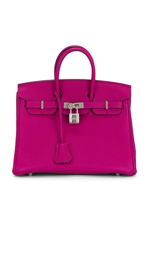 FWRD Renew Hermes Togo Birkin 25 Handbag in Fuchsia by FWRD RENEW