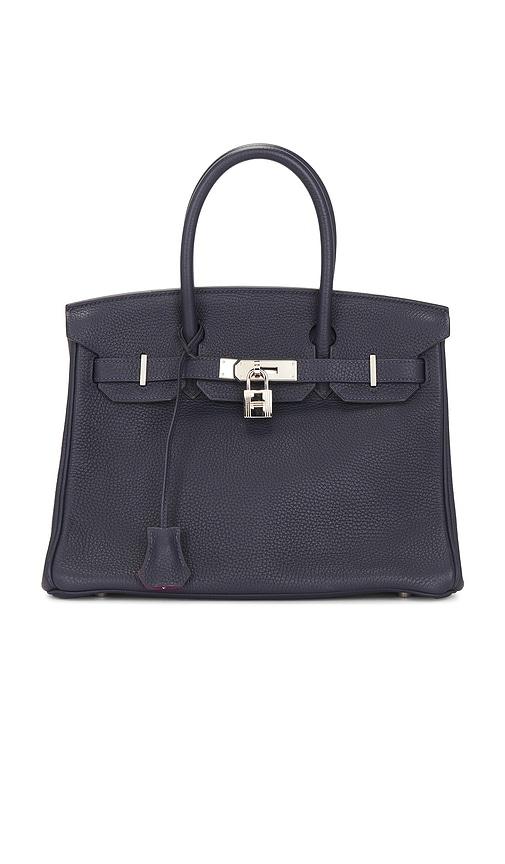 FWRD Renew Hermes Verso Togo Birkin 30 Handbag in Navy by FWRD RENEW