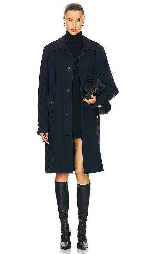 FWRD Renew Louis Vuitton Long Coat in Black by FWRD RENEW