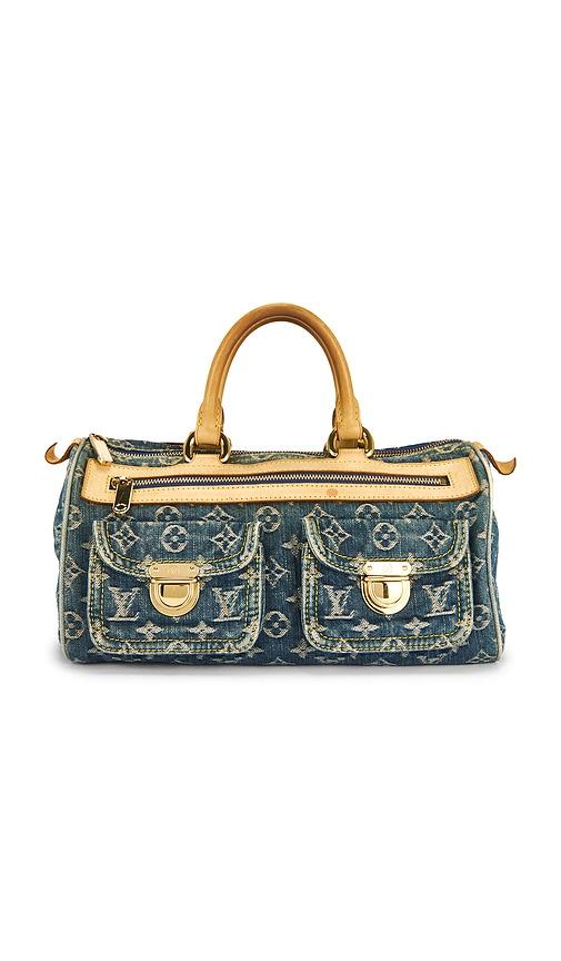 FWRD Renew Louis Vuitton Monogram Denim Neo Speedy Handbag in Blue by FWRD RENEW