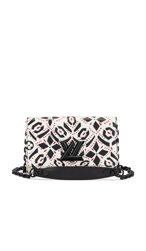 FWRD Renew Louis Vuitton Portefeuille Twisted Wallet On Chain in White by FWRD RENEW