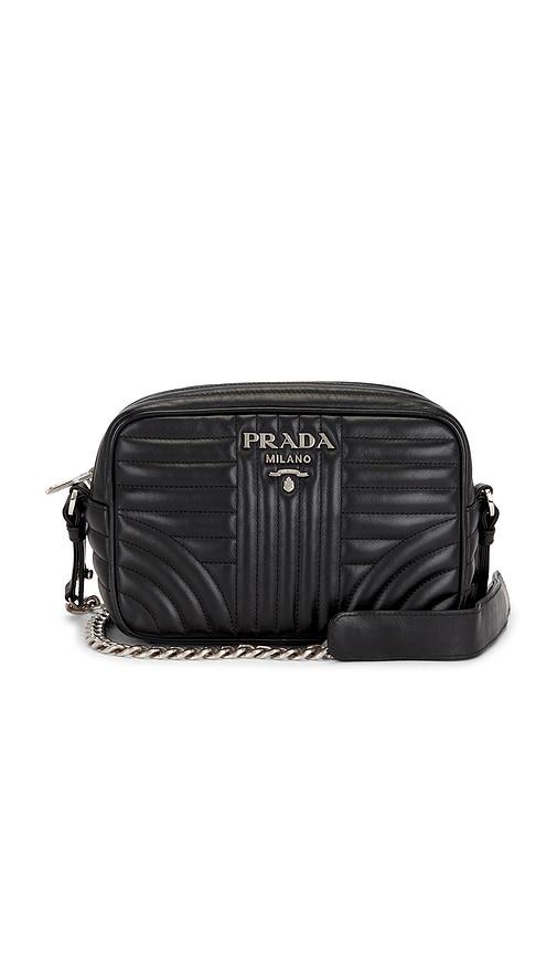 FWRD Renew Prada Diagramme Camera Bag in Black by FWRD RENEW