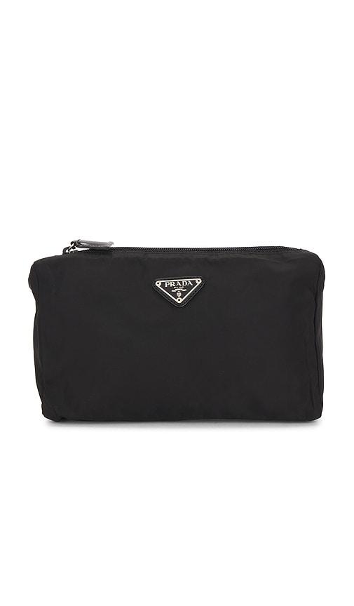 FWRD Renew Prada Tessuto Pouch in Black by FWRD RENEW