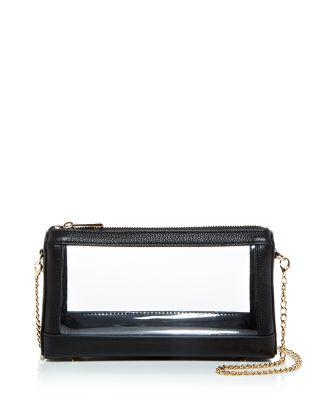 Violet Clear Clutch by F&W STYLE