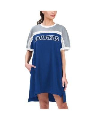 Women's Royal, Gray Los Angeles Dodgers Circus Catch Sneaker Dress by G-III 4HER BY CARL BANKS