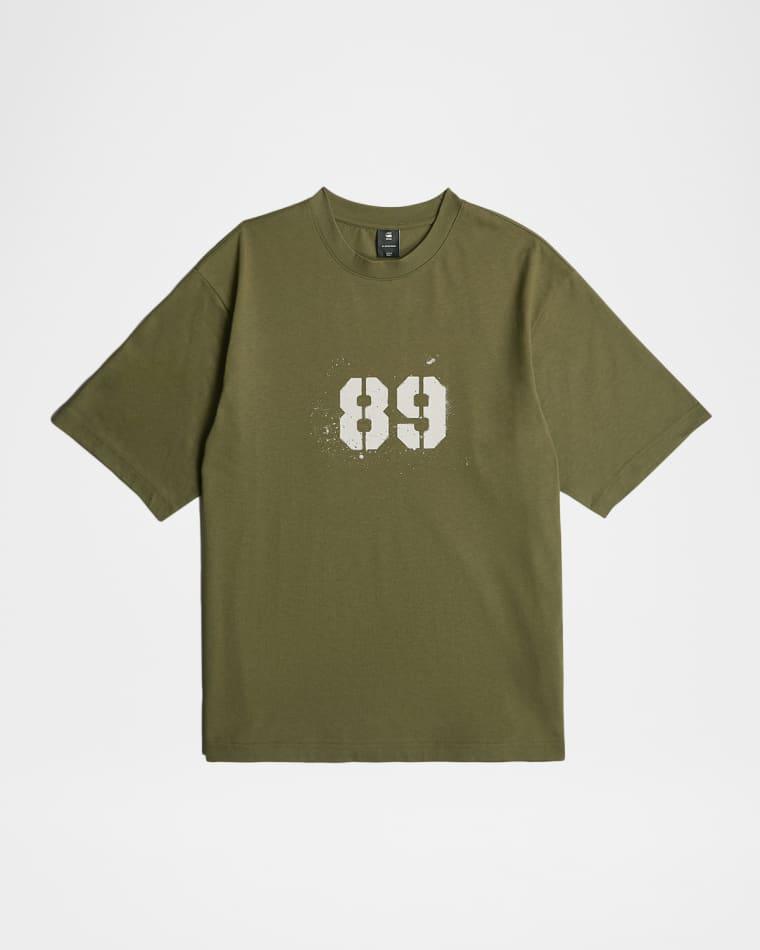 Men's Sprayed 89 Back Organic Cotton T-Shirt by G-STAR