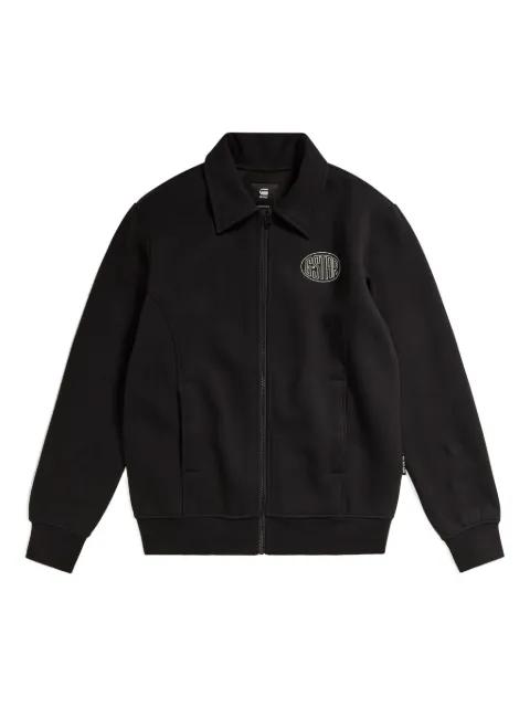 logo-embroidered zip-up sweatshirt by G-STAR