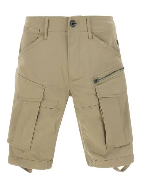 organic cotton-blend cargo shorts by G-STAR