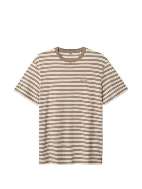 GABdune logo-print striped T-shirt by GABBA