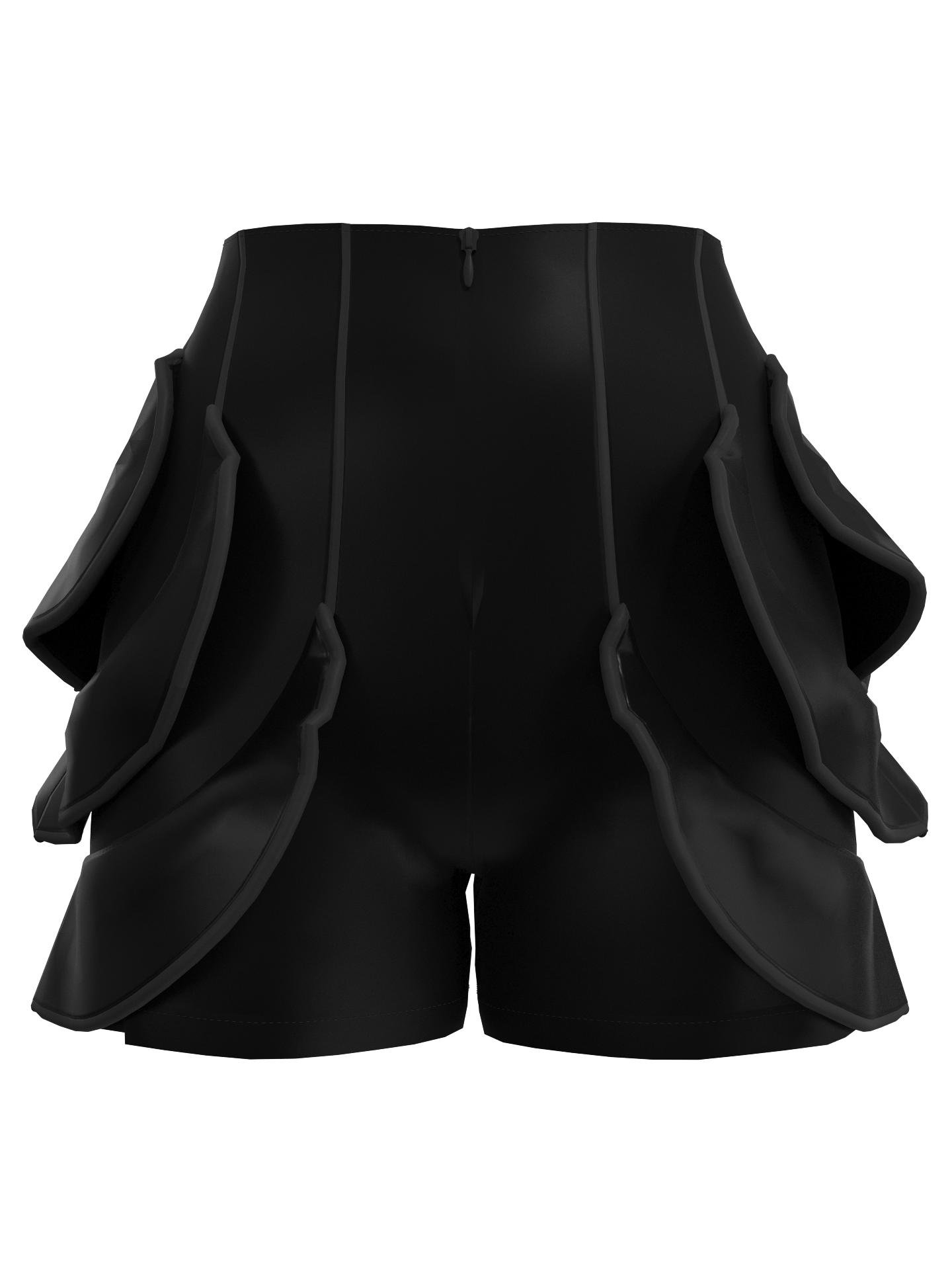 Burgeon Shorts Black by GABBY ONDREJECH