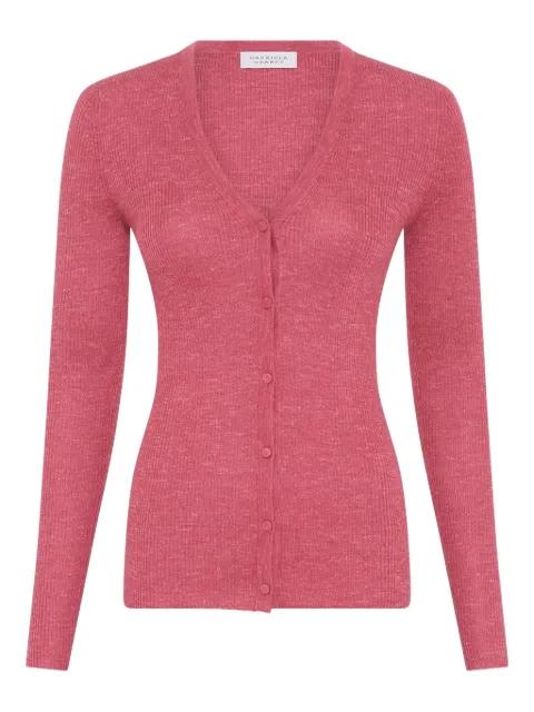 Aiste ribbed-knit cardigan by GABRIELA HEARST