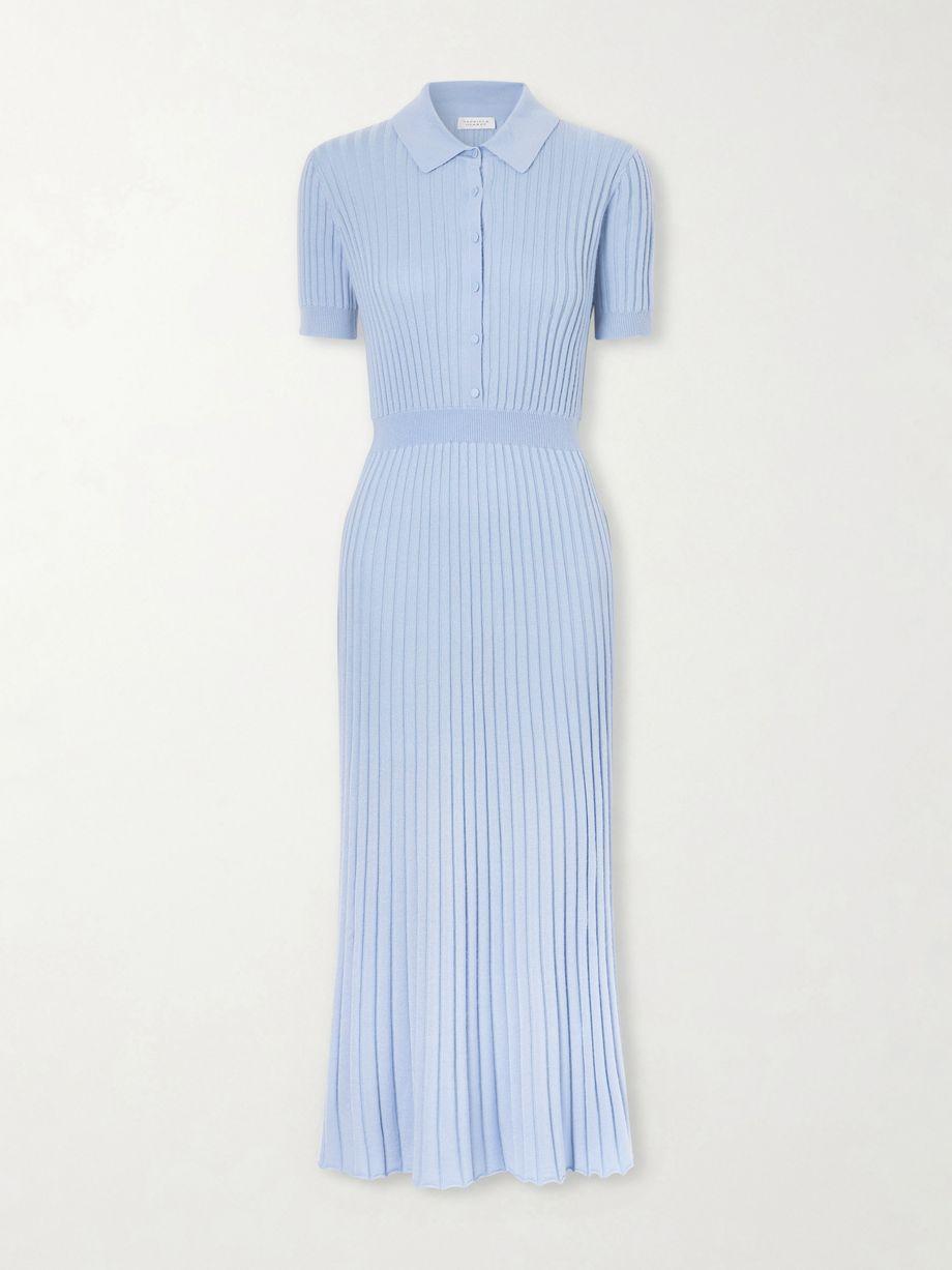 Amor ribbed silk and cashmere-blend midi dress by GABRIELA HEARST