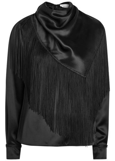 Anderson scarf-effect draped silk top by GABRIELA HEARST