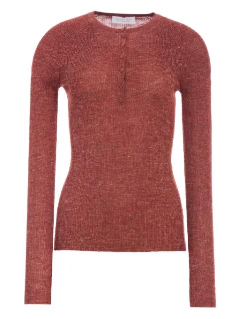 Anges button-collar T-shirt by GABRIELA HEARST