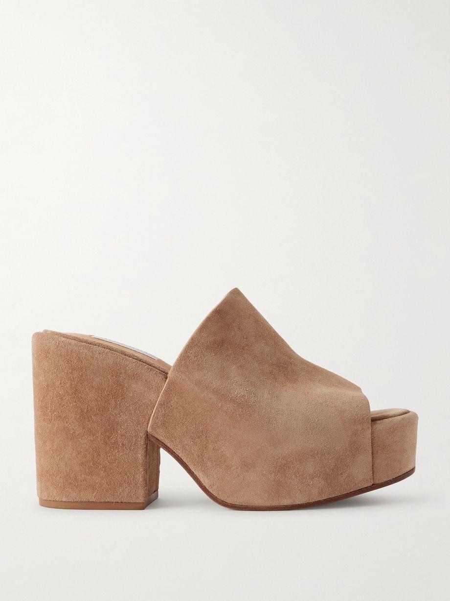 Ares suede platform mules by GABRIELA HEARST