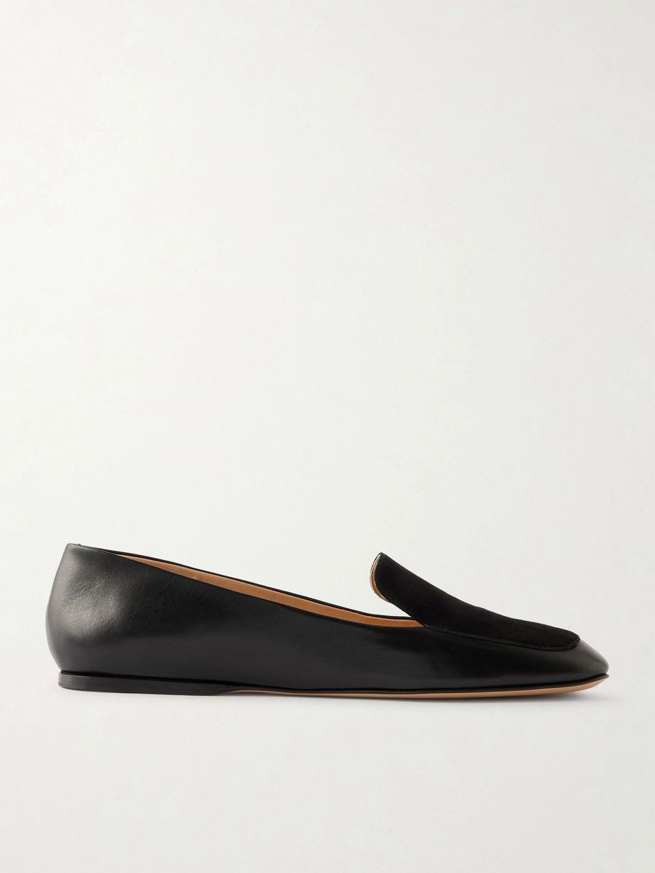 Aveda suede-trimmed leather loafers by GABRIELA HEARST