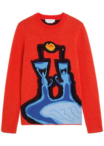 Avichai intarsia cashmere jumper by GABRIELA HEARST