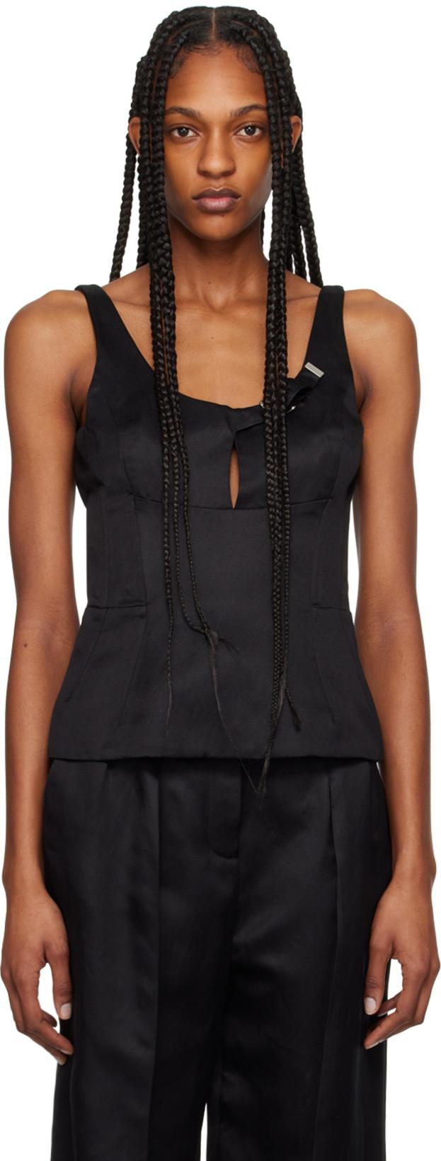 Black Avalon Camisole by GABRIELA HEARST