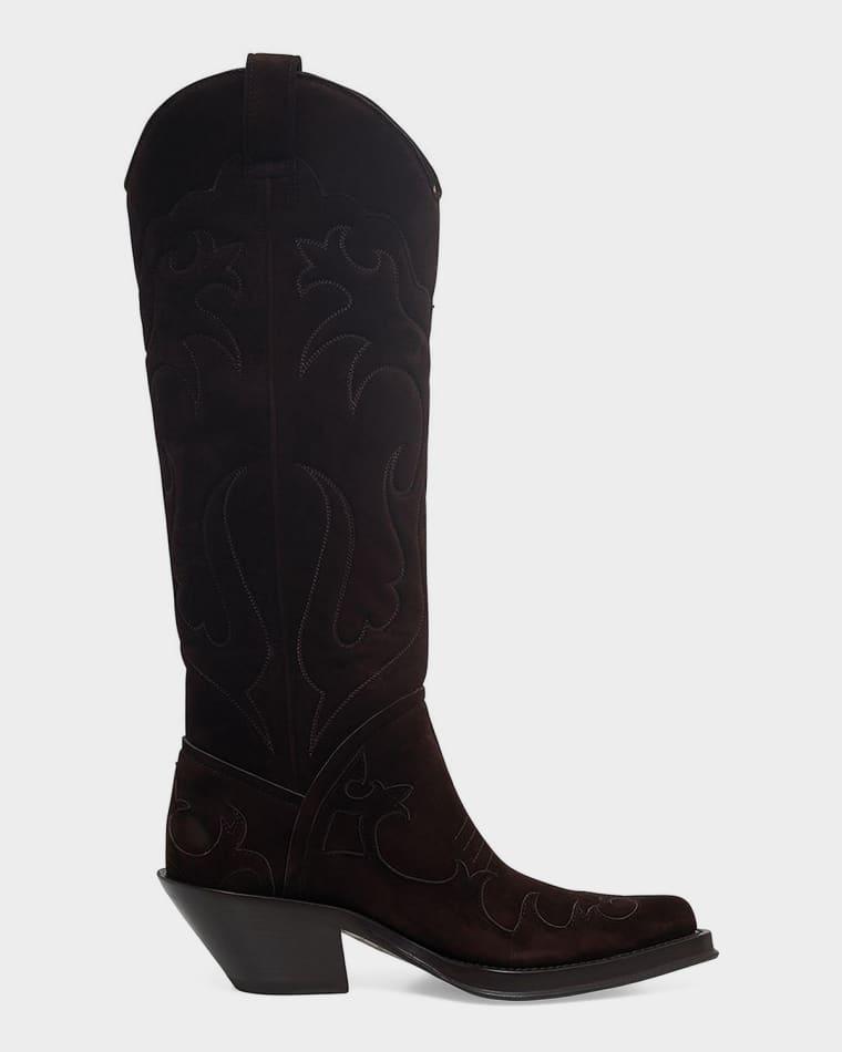 Capitana Suede Cowboy Boots by GABRIELA HEARST