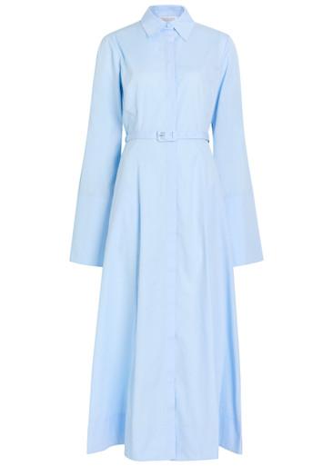 Carmina belted cotton-poplin maxi shirt dress by GABRIELA HEARST