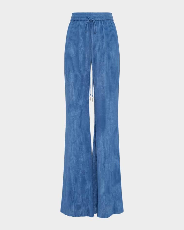 Claude Crinkle Drawstring Flared Pants by GABRIELA HEARST