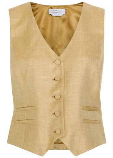Coleridge wool and silk-blend vest by GABRIELA HEARST