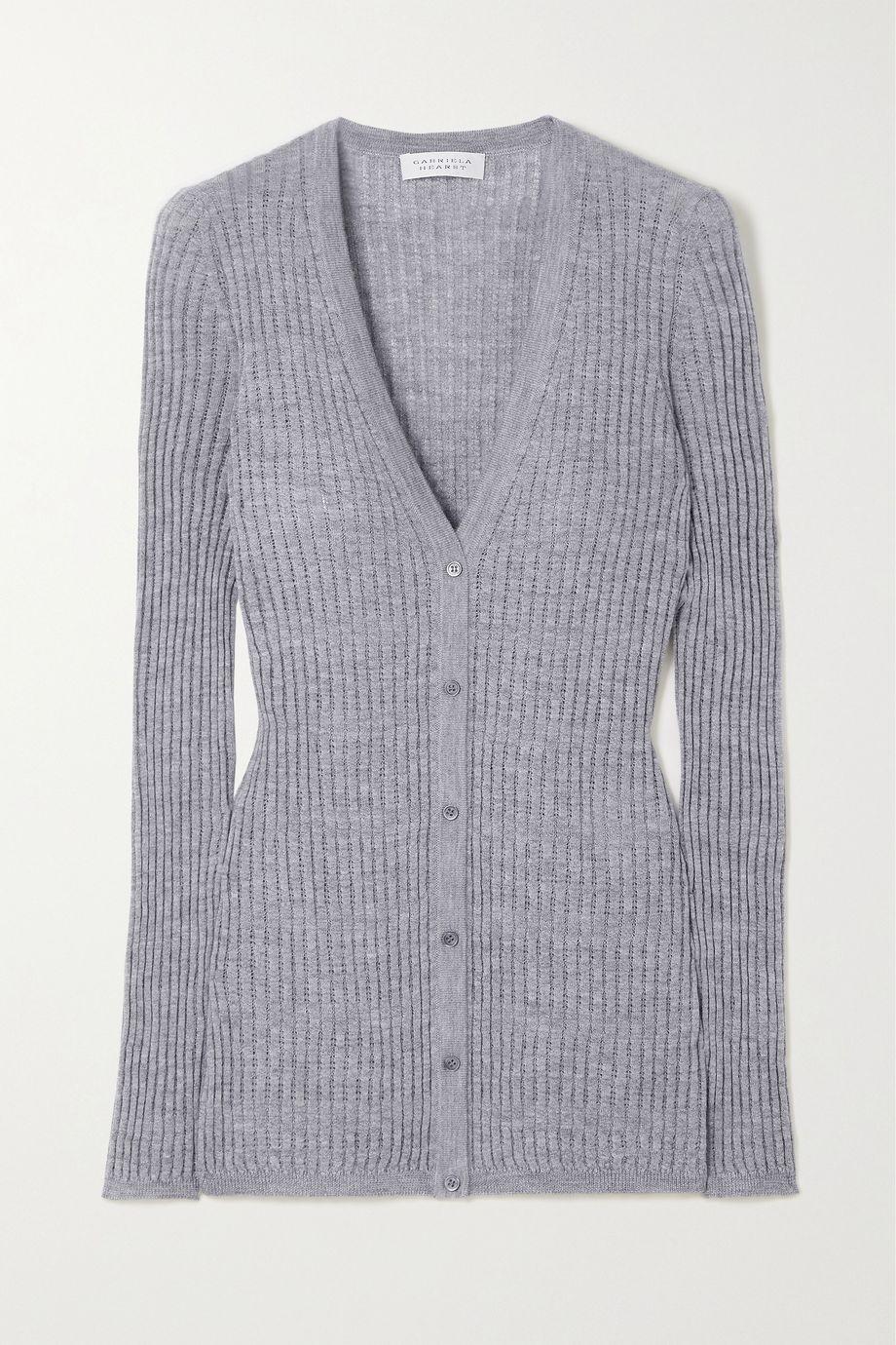 Emma pointelle-knit cashmere and silk-blend cardigan by GABRIELA HEARST