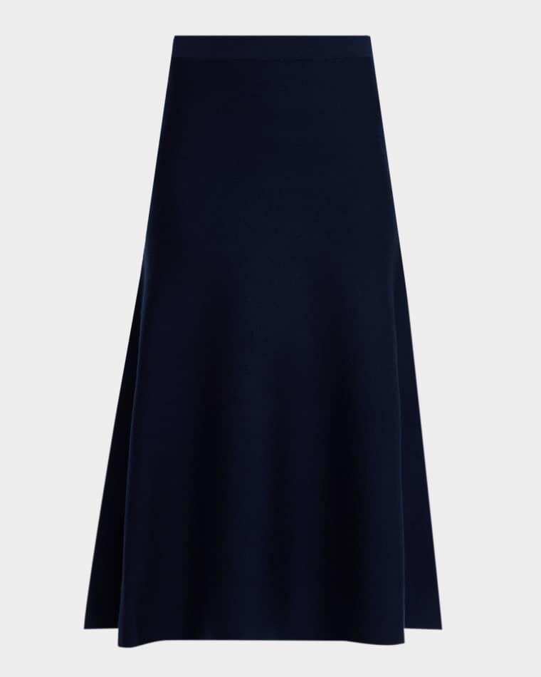 Freddie Midi Wool-Cashmere Skirt by GABRIELA HEARST