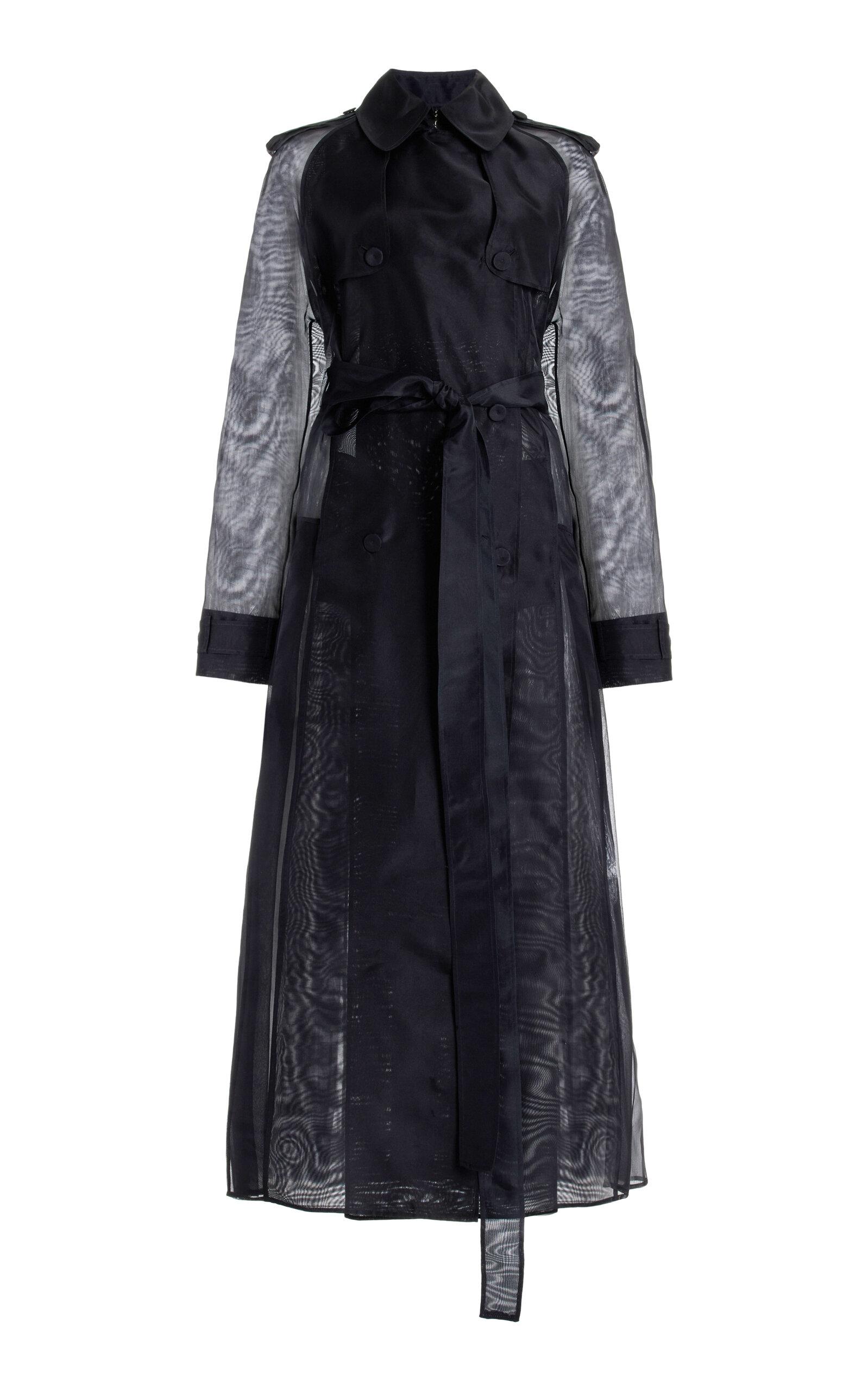 Gabriela Hearst - Eithne Belted Silk Trench Coat - Black - - Moda Operandi by GABRIELA HEARST