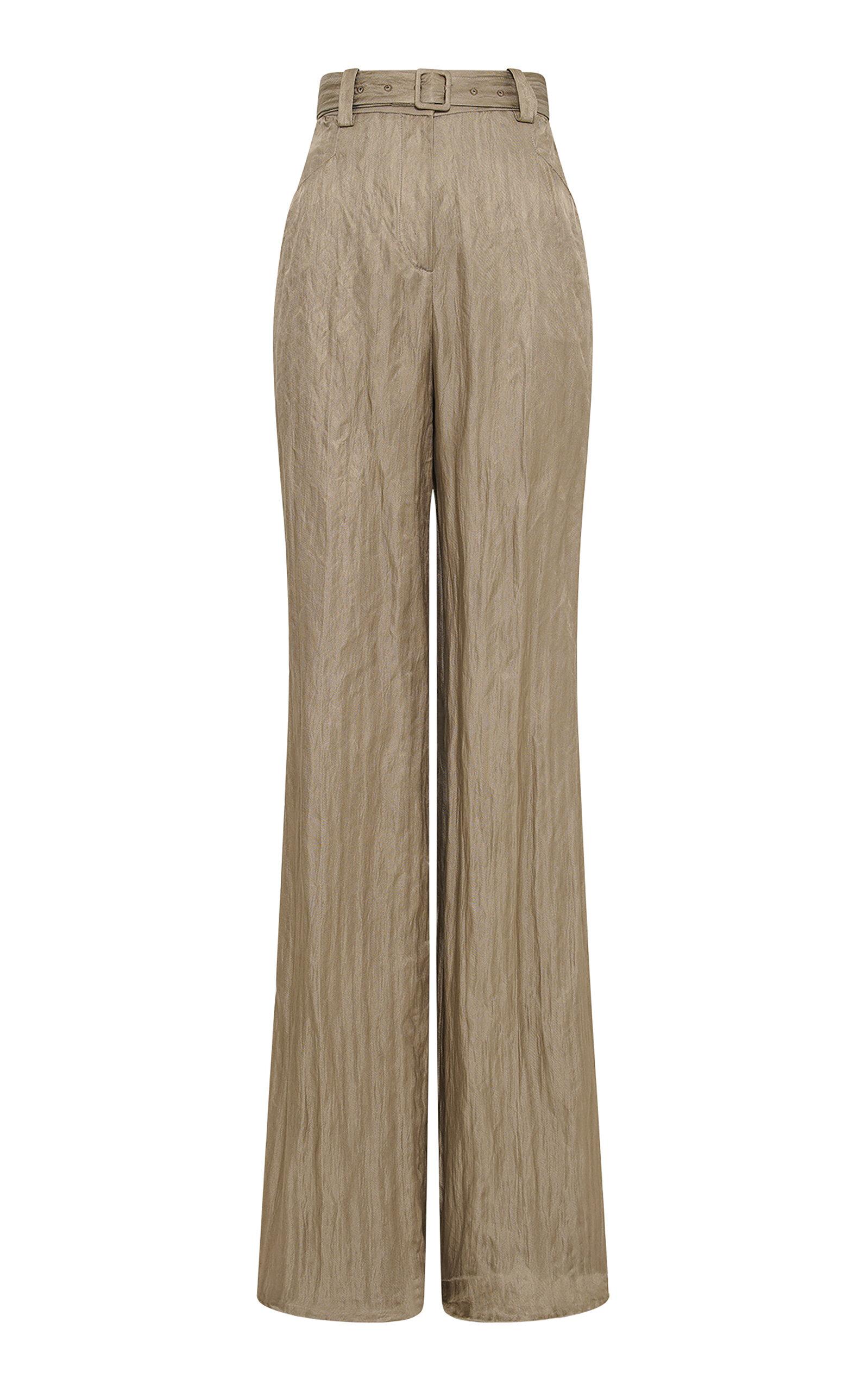 Gabriela Hearst Norman High-Rise Metallic Silk Straight-Leg Pants - Moda Operandi by GABRIELA HEARST
