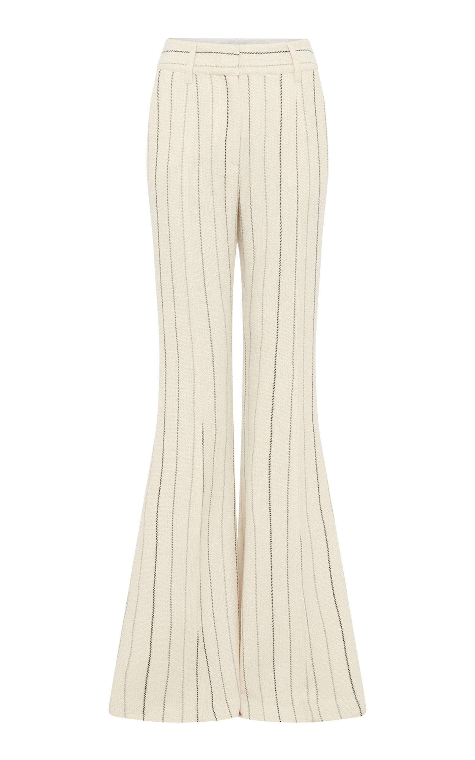 Gabriela Hearst Rhein Striped Wool-Cashmere Flared Pants - Moda Operandi by GABRIELA HEARST