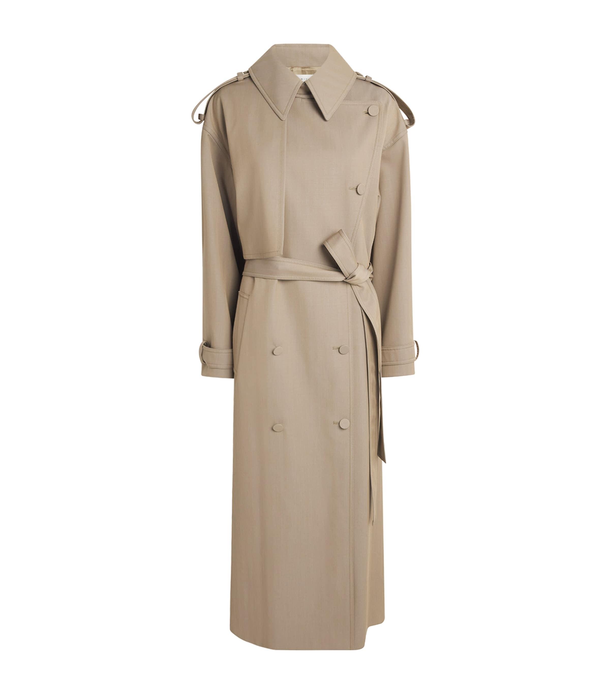 Gabriela Hearst Wool Tellus Trench Coat by GABRIELA HEARST