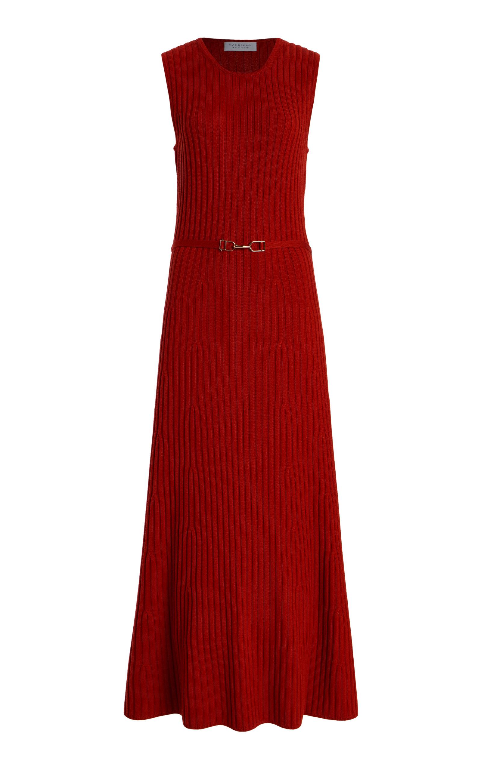 Gabriela Hearsteier Belted Knit Cashmere-Silkidi Dress -oda Operandi by GABRIELA HEARST