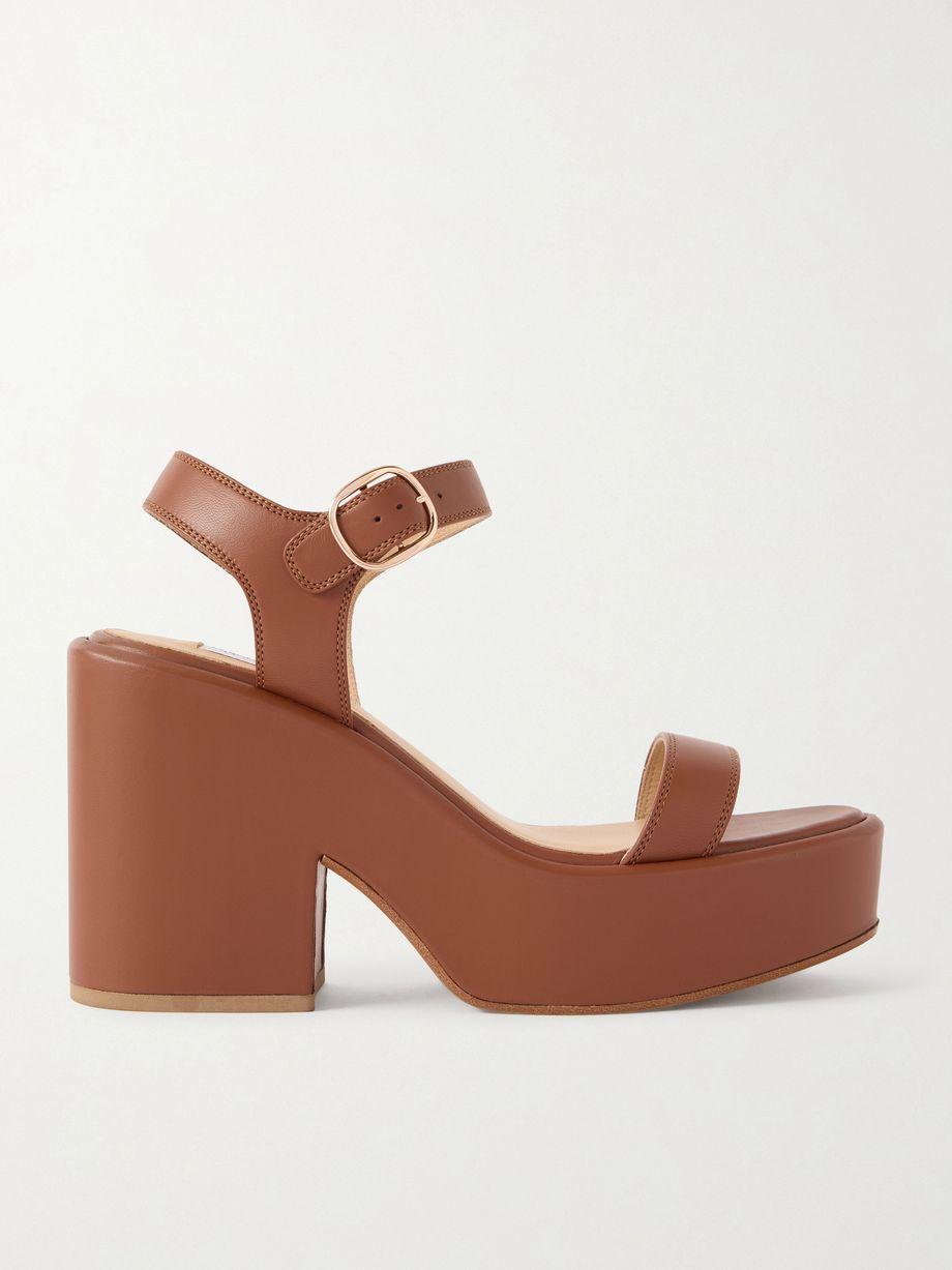 Iman leather platform sandals by GABRIELA HEARST