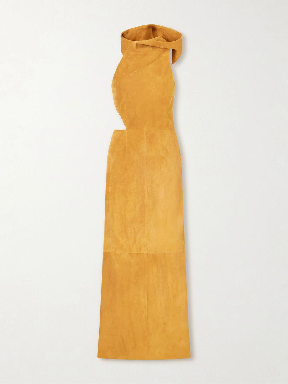 Kallen hoodied suede maxi dress by GABRIELA HEARST