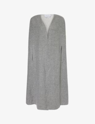 Lindlow side-pocket cashmere and linen-blend cape by GABRIELA HEARST