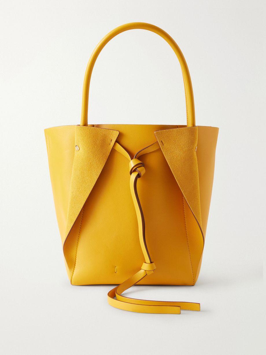 Marija small suede and leather tote by GABRIELA HEARST