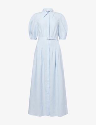 Maude Belted Linen Shirt Dress by GABRIELA HEARST