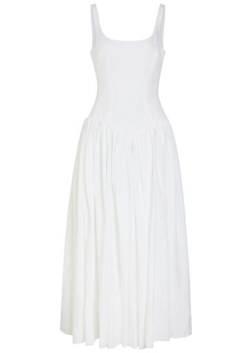 Naia linen maxi dress by GABRIELA HEARST