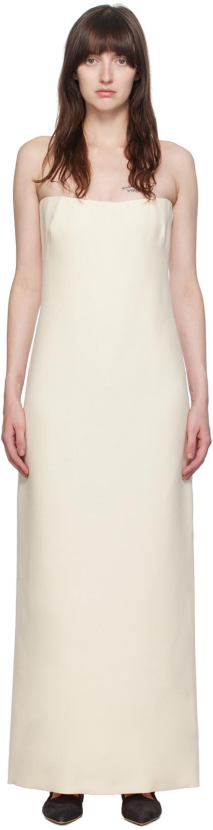 Off-White Opus Maxi Dress by GABRIELA HEARST