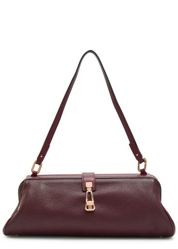 Paola grained leather clutch by GABRIELA HEARST