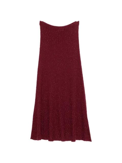 Sabine beads-detail midi skirt by GABRIELA HEARST