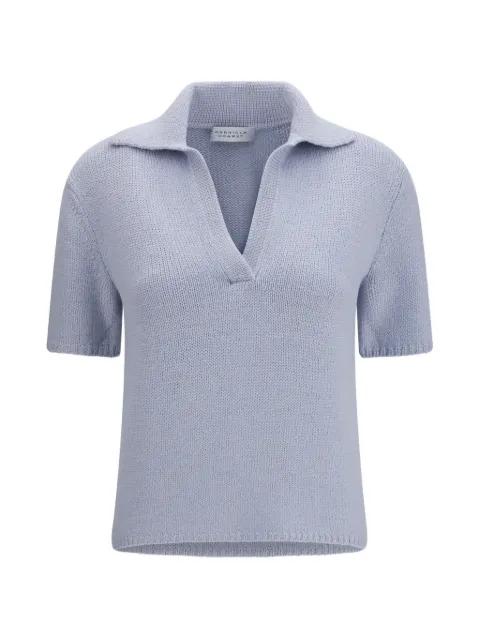 Sohan short-sleeved V-neck sweater by GABRIELA HEARST