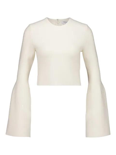 Talos flared-sleeve knit top by GABRIELA HEARST