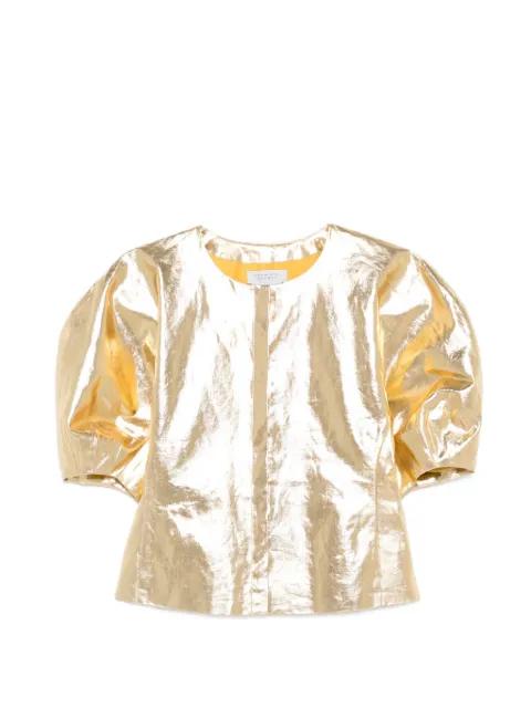 Waverly puff-sleeve top by GABRIELA HEARST