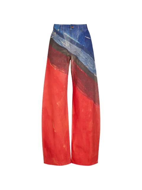 abstract-print jeans by GABRIELA HEARST