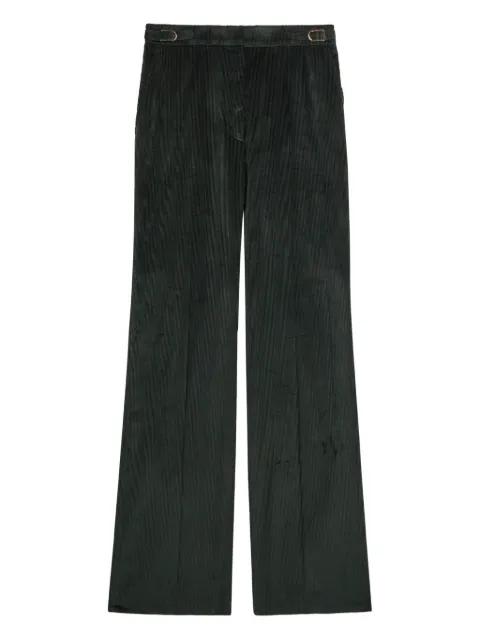 buckled corduroy straight trousers by GABRIELA HEARST